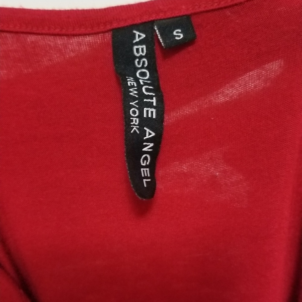 Absolute Angel red asymmetrical top - Picture 3 of 5